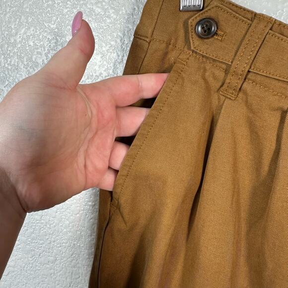 Madewell Womens The Harlow Wide Leg Trouser Pant in Acorn Size 6 - Picture 7 of 13